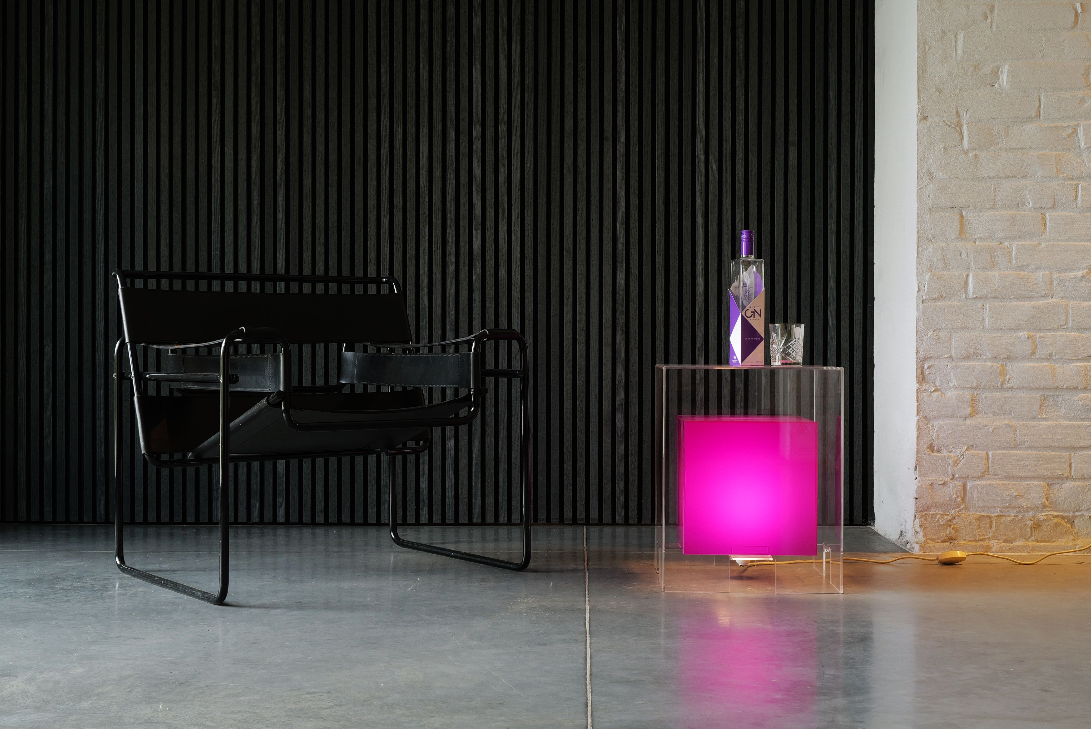 Modernist Cube lamp plexiglass