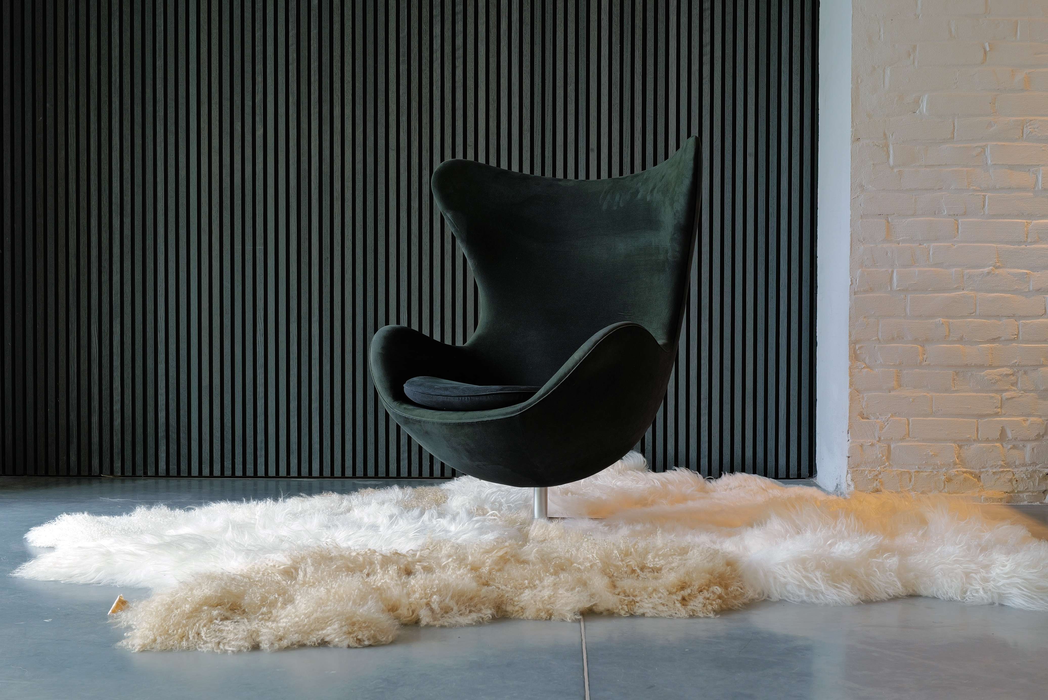 Vintage Egg chair door Arne Jacobsen voor Fritz Hansen