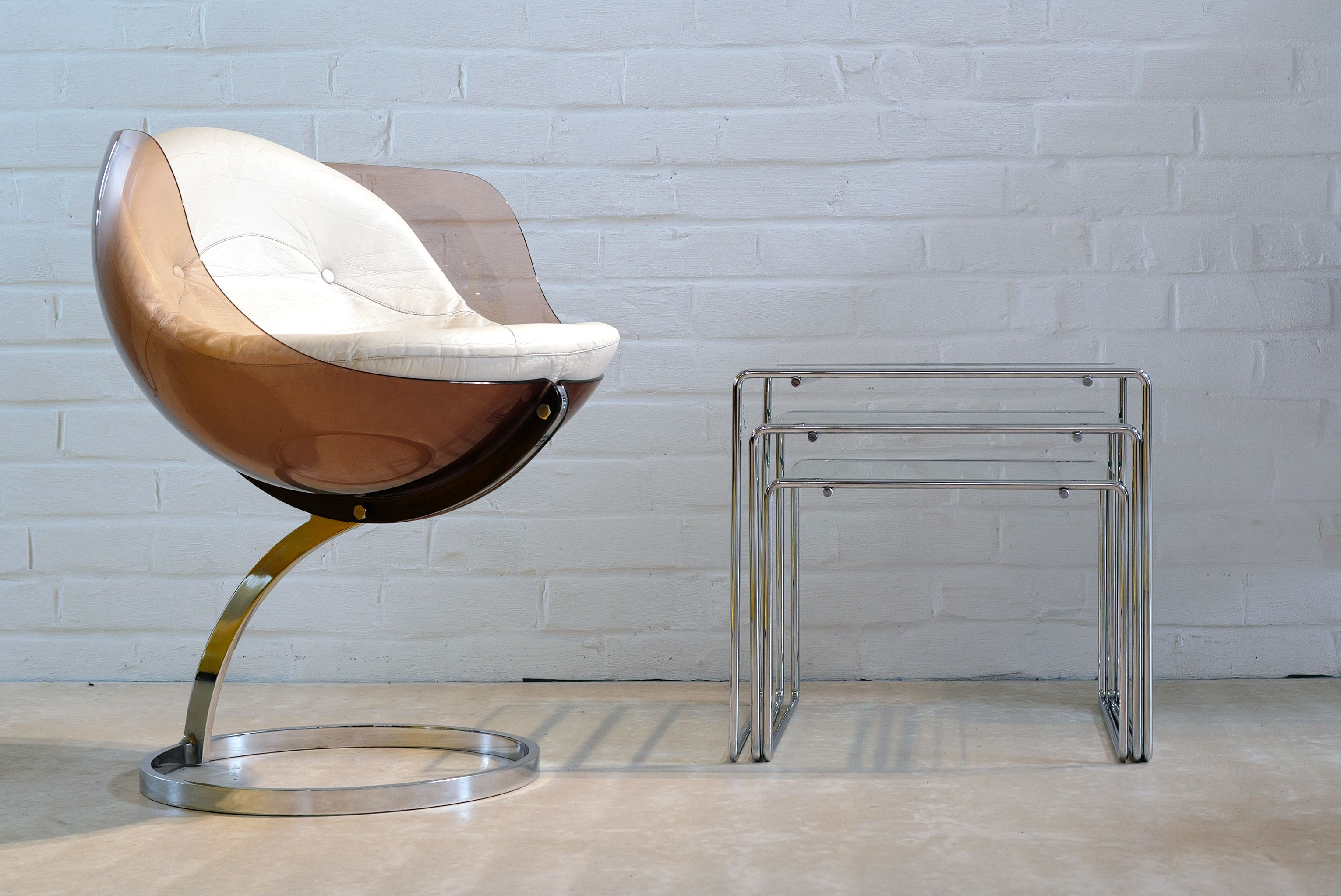 Marcel T side tables by Kazuhide Takahama for Cassina, 1974