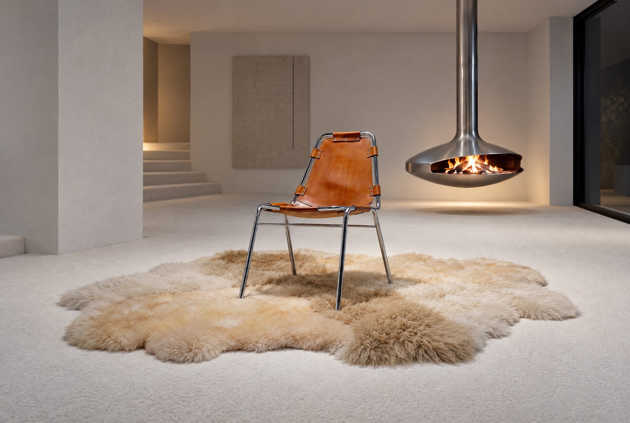 Les Arcs stoel, geselecteerd door Charlotte Perriand, 1960s