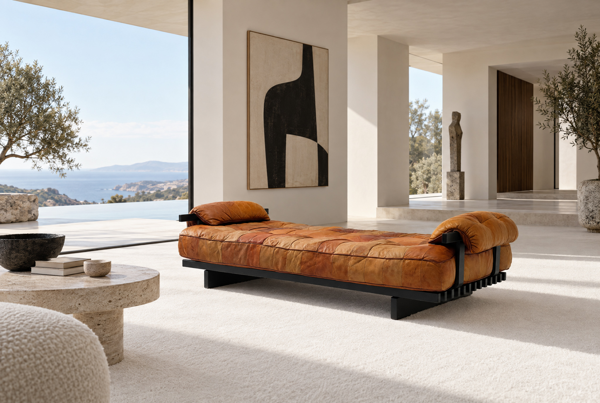 Vintage De Sede DS 80 patchwork daybed, 1970s