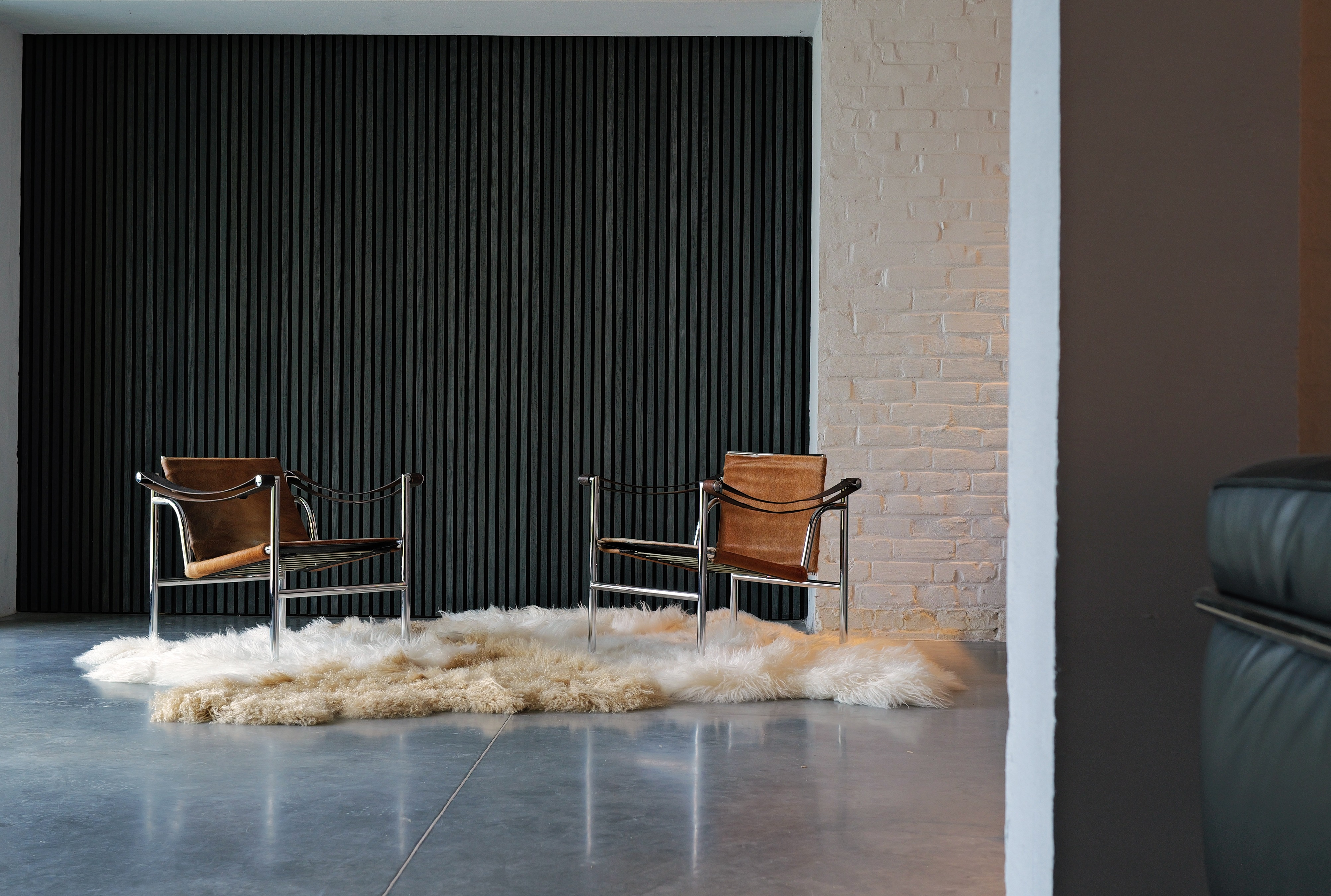 Couple Lc1 by Le Corbusier for Cassina, 1960's