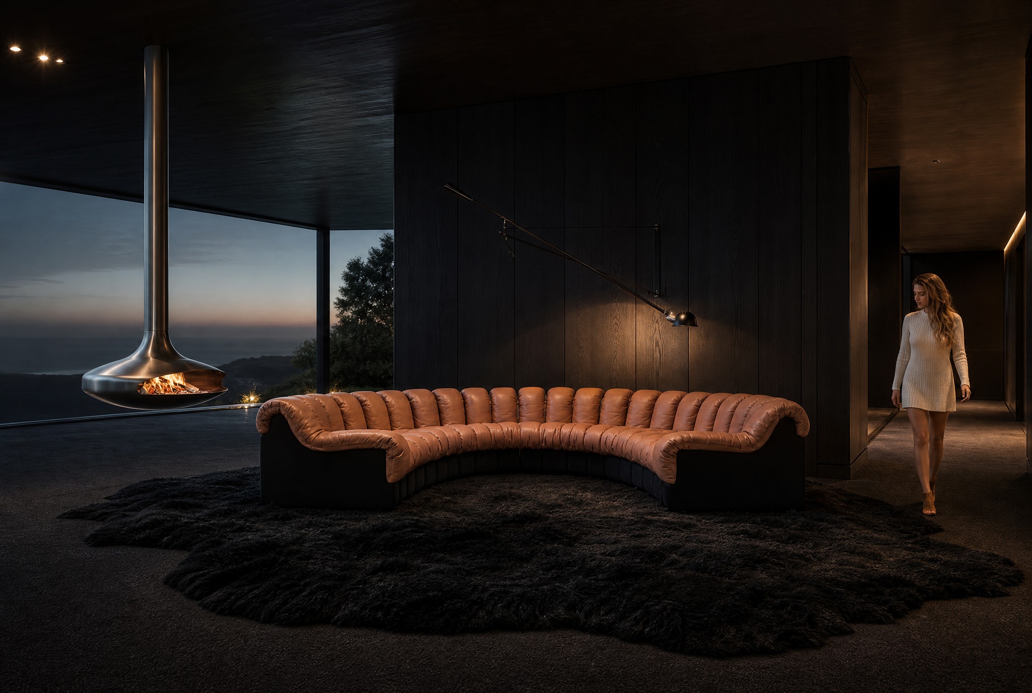 De iconische "Snake sofa" De Sede DS600