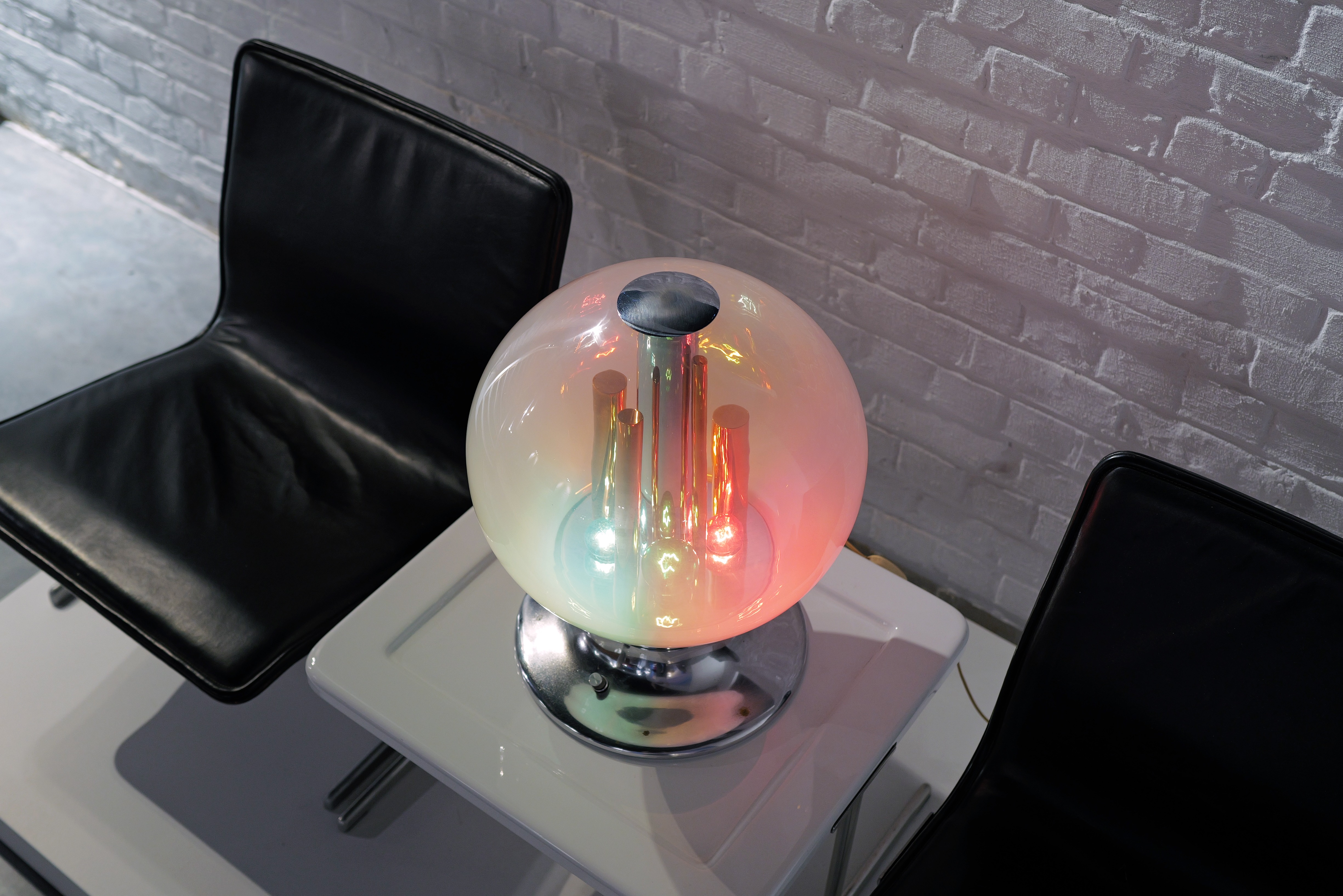 Table Lamp by Selenova in Chrome, 1970's