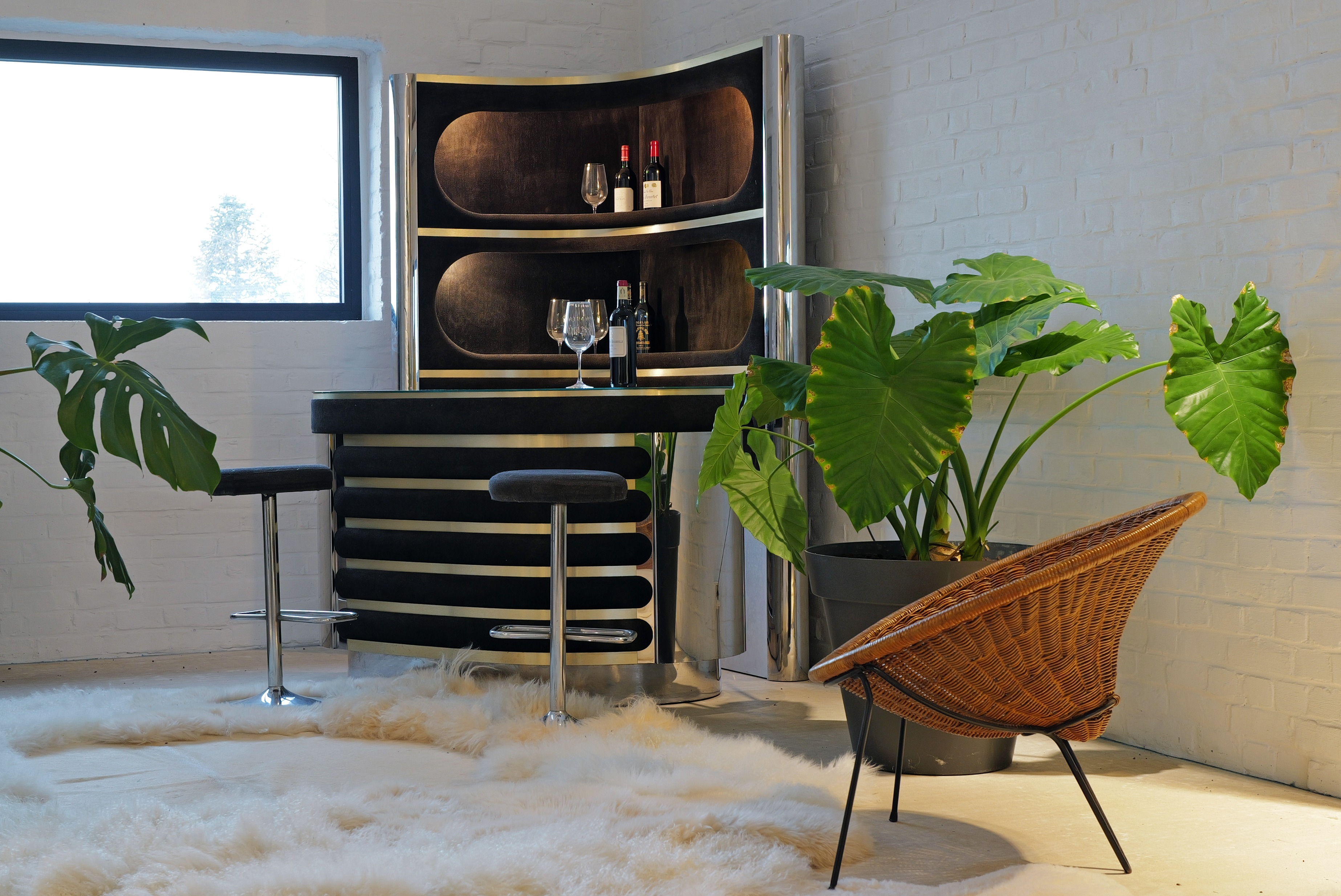 Willy Rizzo Gin Bar, 1970s Iconic Italian Jetset Luxury