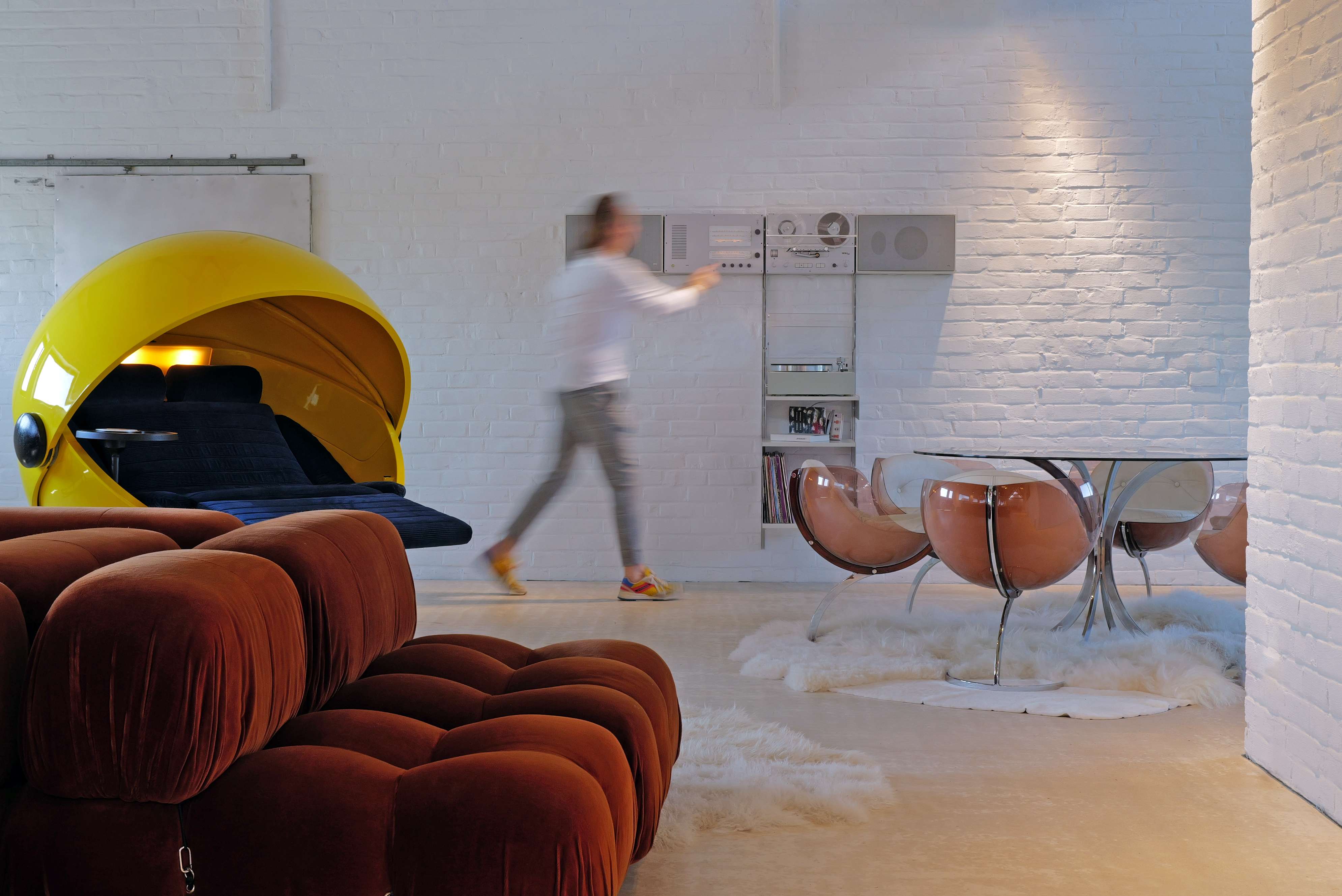 Sphere dinning set van Boris Tabacoff voor Mobilier Modulaire Moderne, 1970's