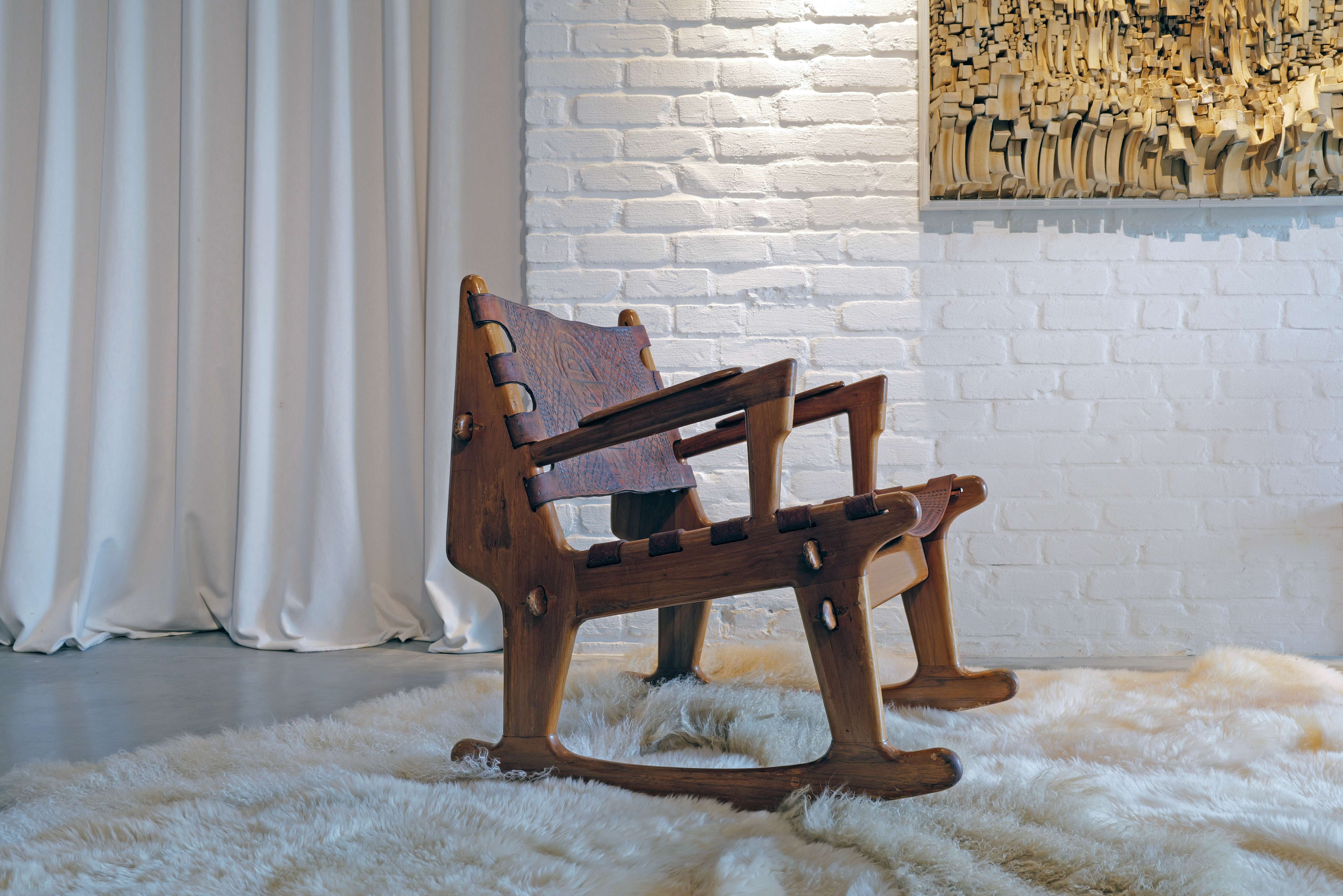 Rocking Chair by Angel Pazmino for Estilo Moult, 1960s