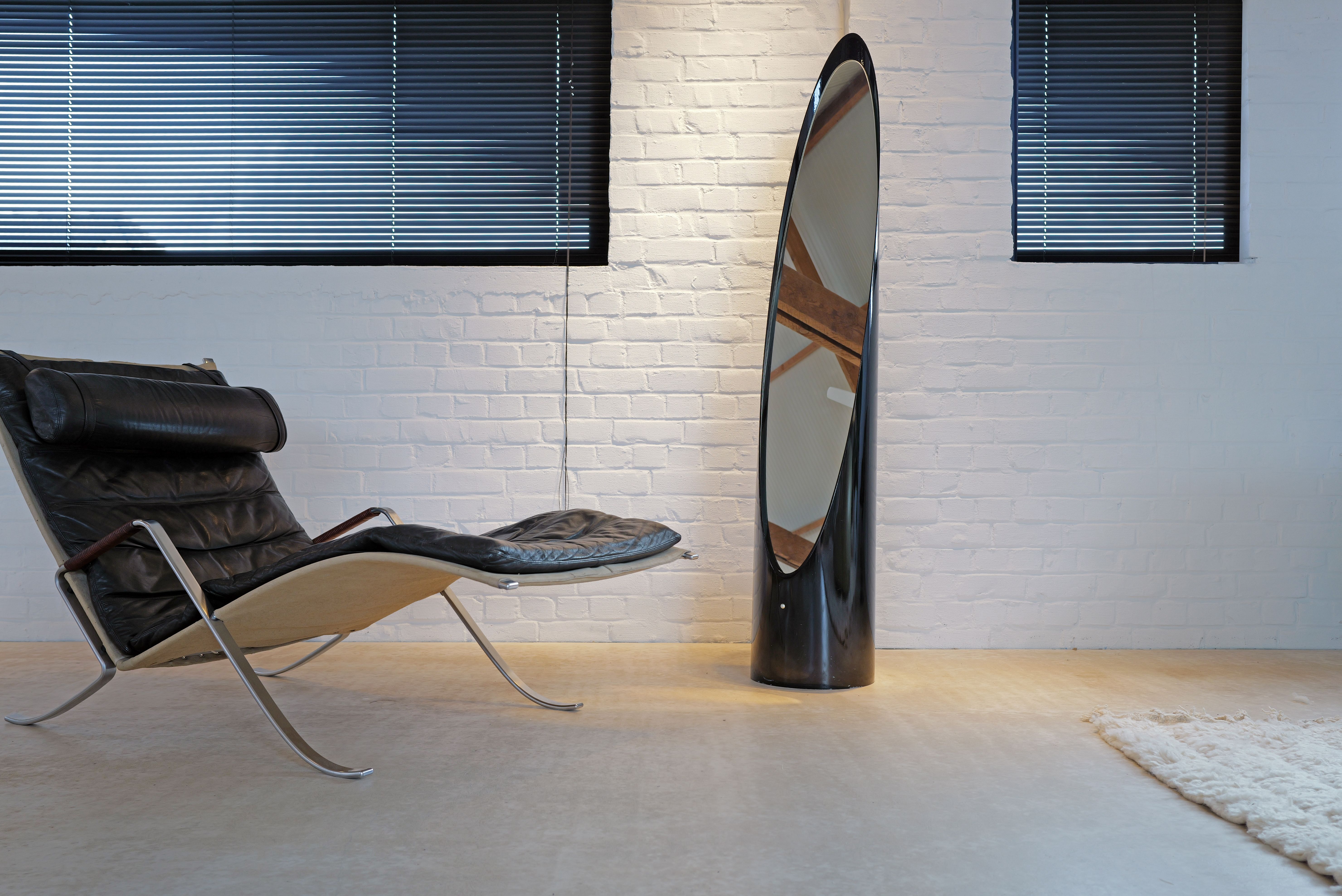 Lipstick spiegel door Roger Lecal voor Chabrières & Co, 1970s