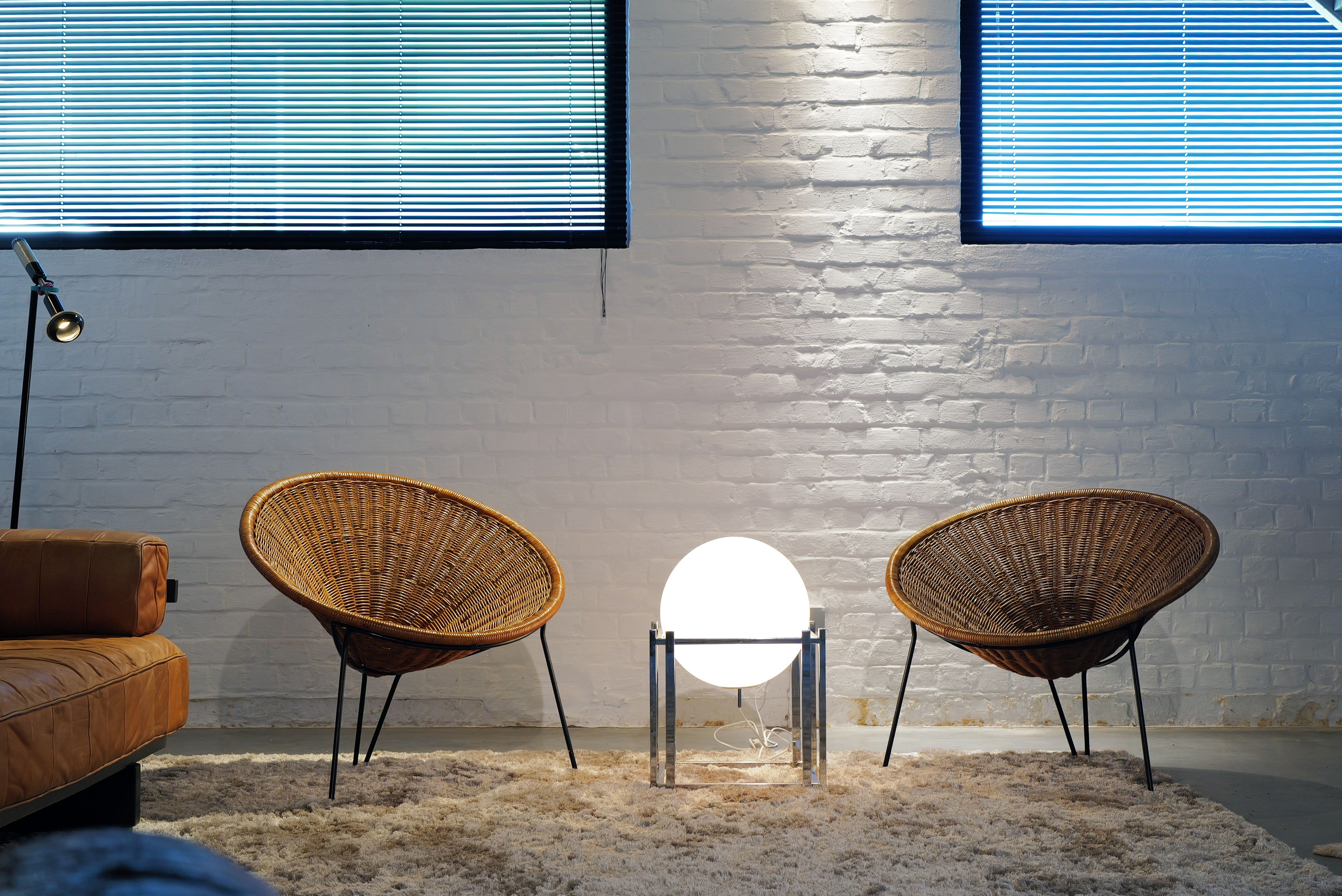 Glazen vloerlamp, 1970's