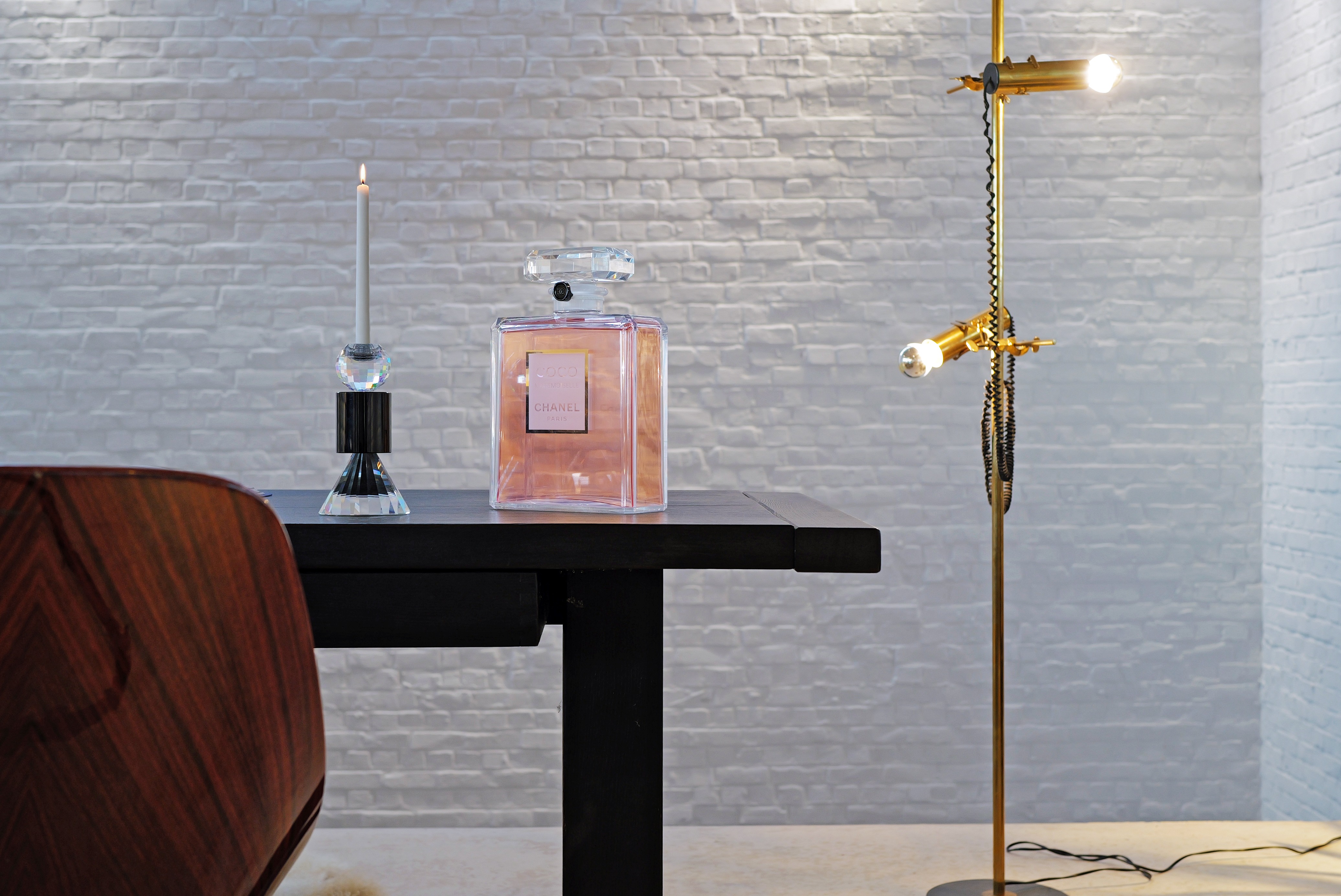 Bougeoir en cristal de Kazumasa Nagai, 1990